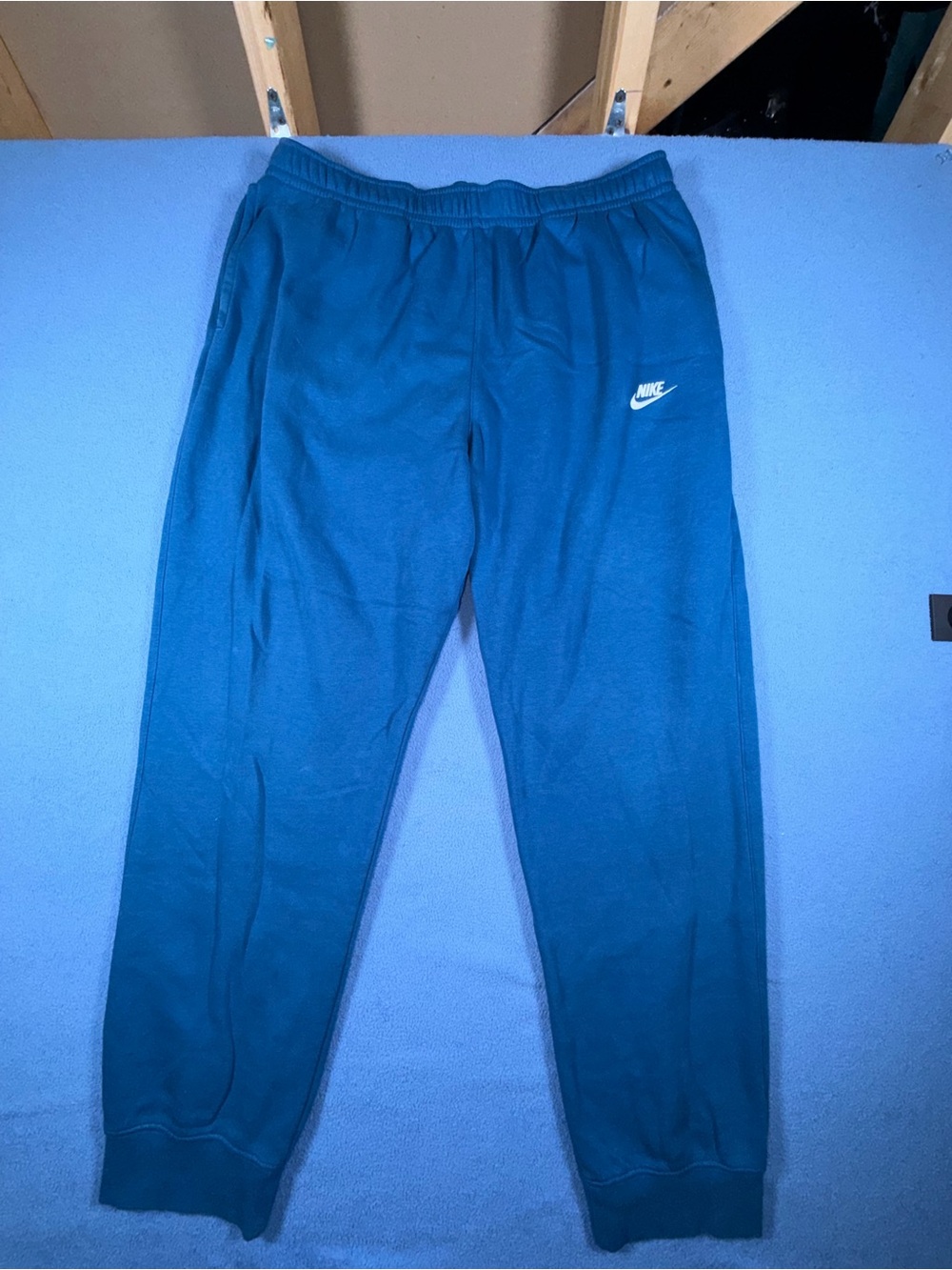 Nike Blue Men’s Joggers with White Swoosh XXL
